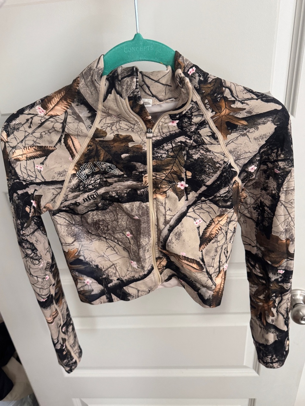 Darc Sport Tan Black Camo Zip-Up Jacket
